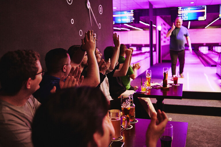 Spaß beim Bowling